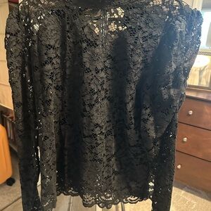 Banana Republic Black Lace Blouse
